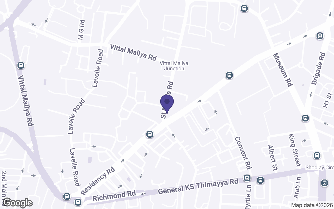Map of the streets around the St Marks Road store