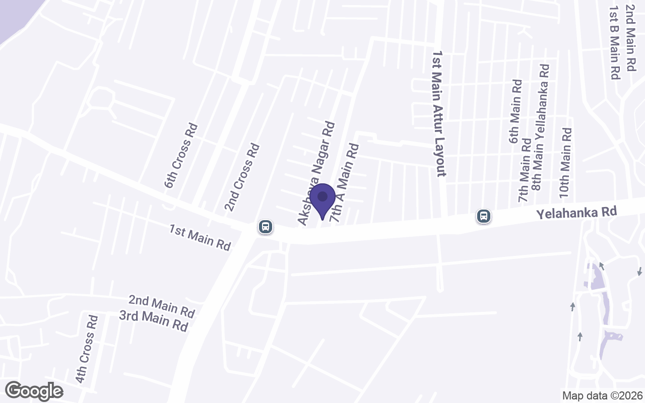 Map of the streets around the Yelahanka store